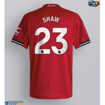 Moški Nogometni dresi Manchester United Luke Shaw #23 Domači 2025-26 Kratek Rokav